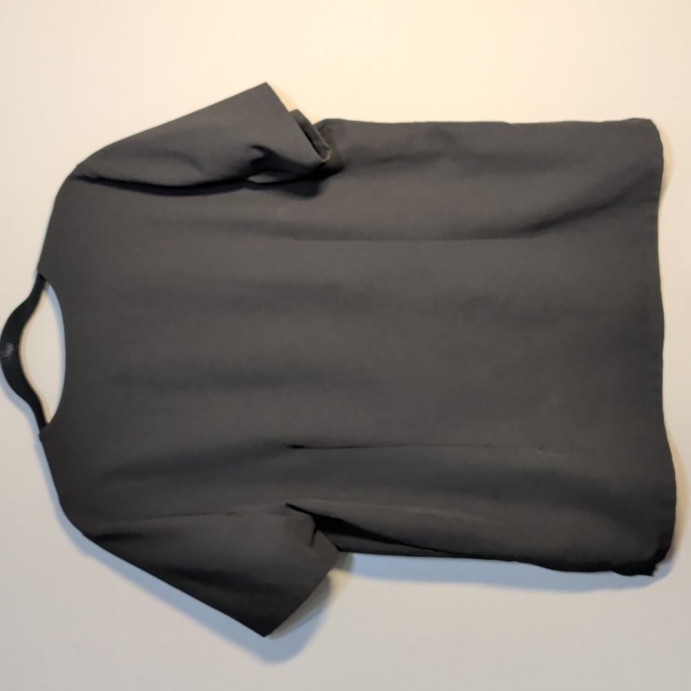 Figs Black V-Neck Short Sleeve Scrub Top XL - Picture 3 of 10